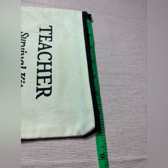 New! Teacher Survival Kit Canvas Pouch Pencil Bag See Pics For Size - Picture 3 of 4